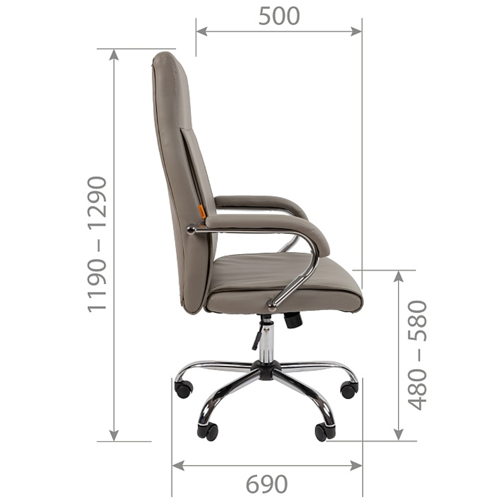 Офисное кресло CHAIRMAN CH425, экокожа