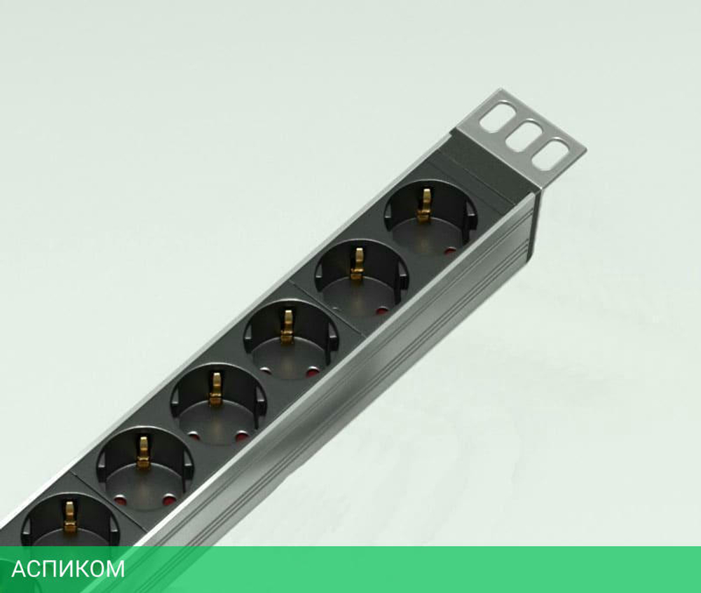 Блок розеток Rem R-16-6C19-A-440-K