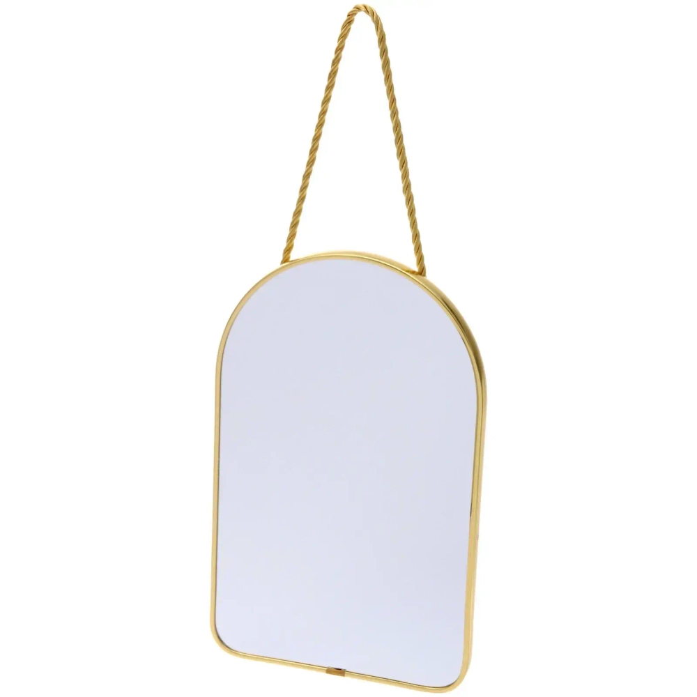Зеркало подвесное «ЭЛАНТРА», трапеция, цвет золото, 16,5*26см