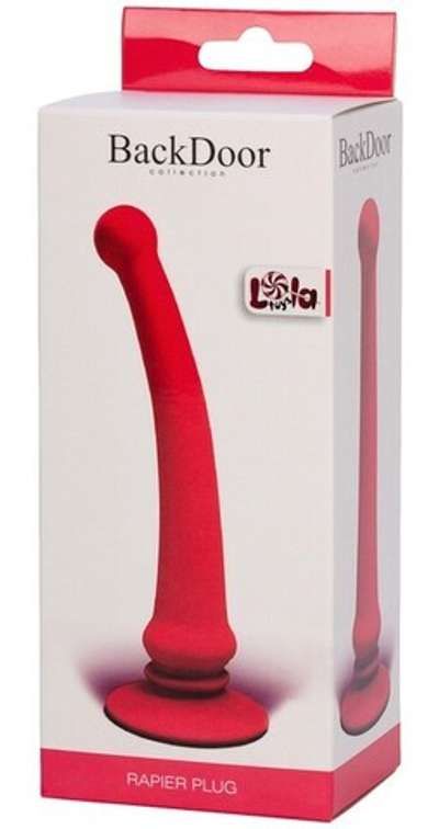 Анальный стимулятор-насадка для страпон-трусиков Rapier Plug Pink (розовый) (Цвет: розовый)