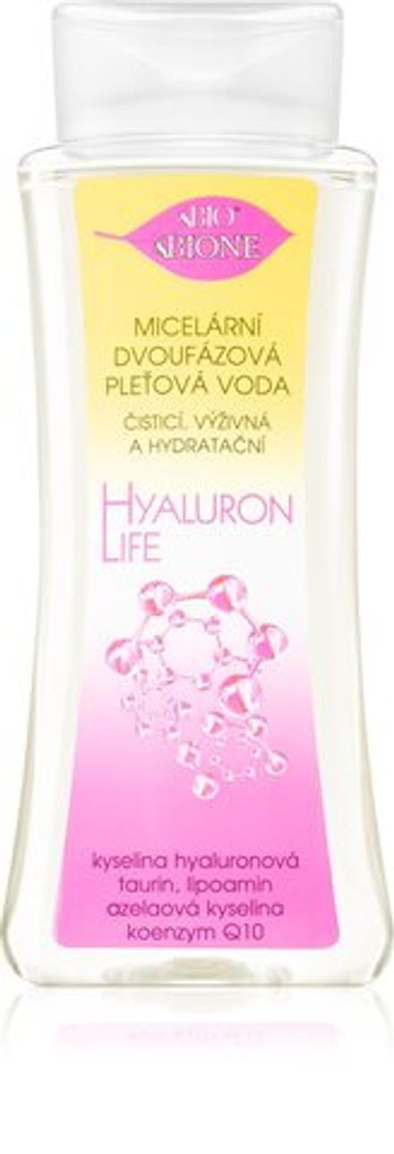 Bione Cosmetics Hyaluron Life - двухфазный мицеллярный флюид с увлажняющим эффектом /   255  ml  / GTIN 8595061610555