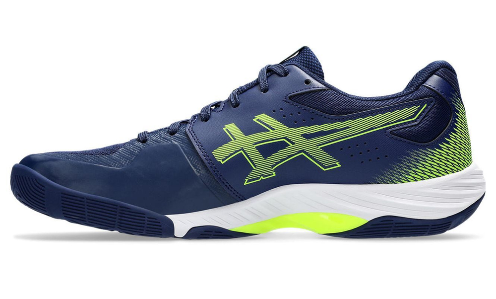 Мужские кроссовки для бадминтона/сквоша Asics Blade FF - blue expanse/safety yellow