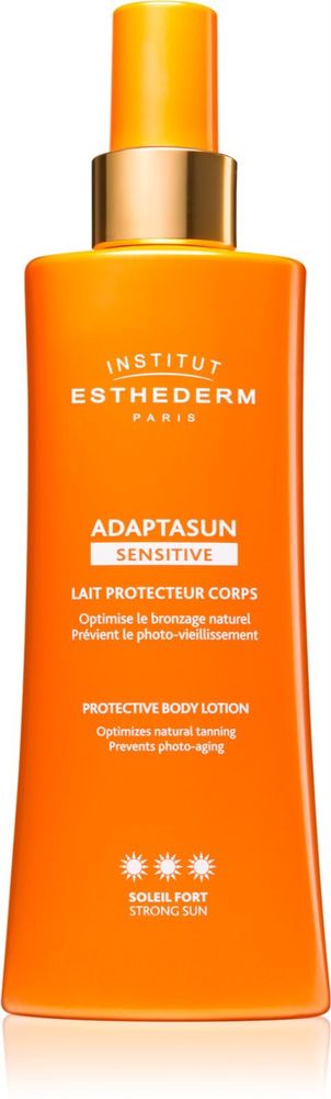 Institut Esthederm Adaptasun Sensitive Protective Body Lotion - защитный солнцезащитный лосьон с высокой степенью защиты от ультрафиолета /   200  ml  / GTIN 3461020011853