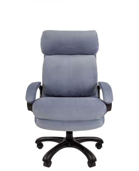 Кресло Chairman Home 505 Россия ткань Т-71 голубой (черный пластик)