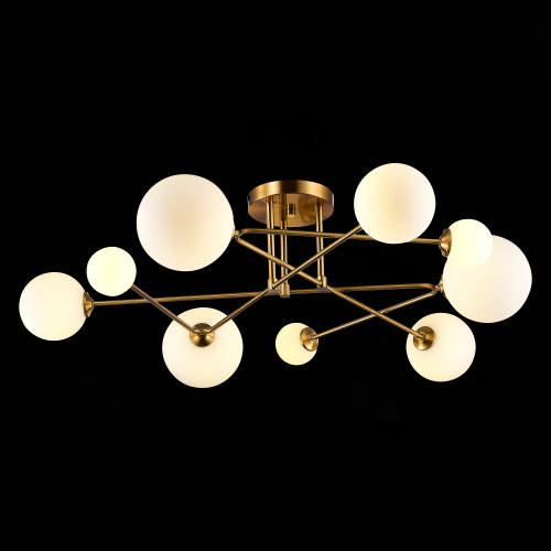 SLE2211-302-09 Светильник потолочный Латунь/Белый G9 9*5W