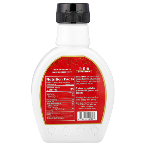ChocZero, Кленовый сироп с корицей, 300 г (10,5 унции)
