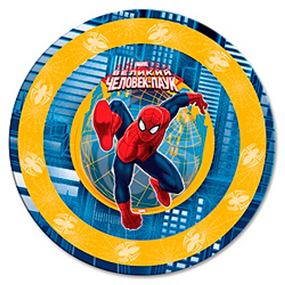 Тарелка-бум Marvel Человек Паук 23см-6шт