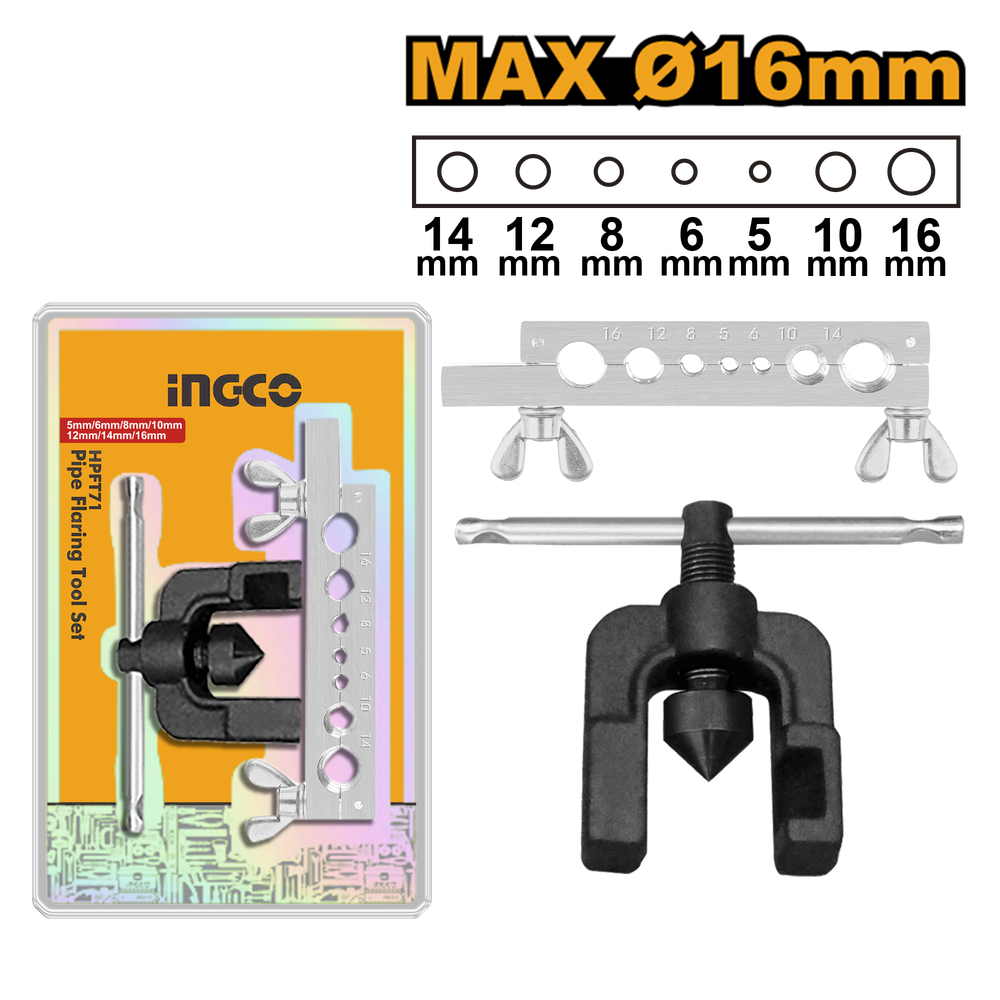 Набор для развальцовки трубок INGCO HPFT71