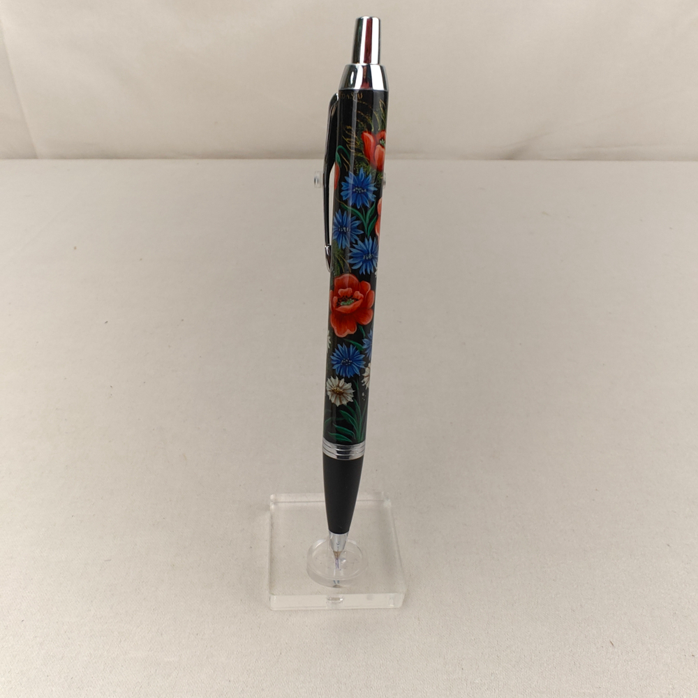Ручка шариковая "Полевые цветы" с ручной росписью
