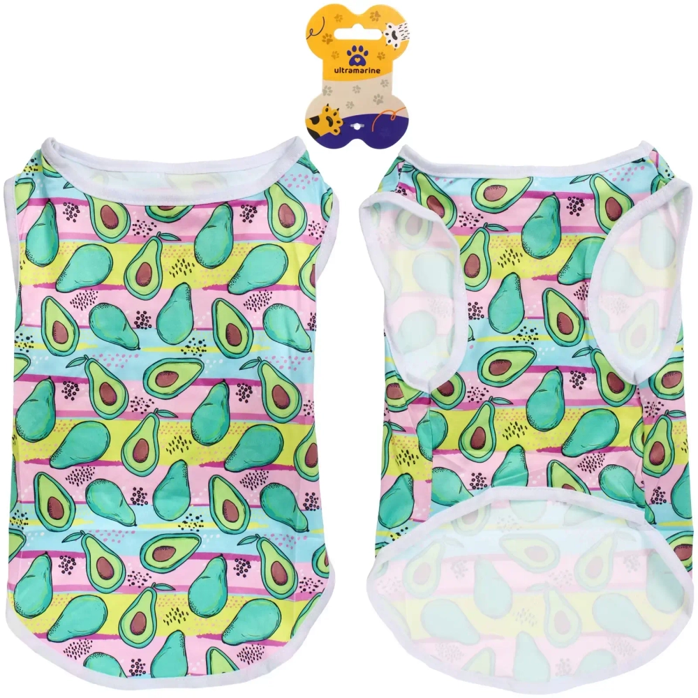 Майка для собак мелких пород «БРО на стиле», авокадо, размер L (длина спинки 33см, объем груди 38см, от 7 до 9кг)