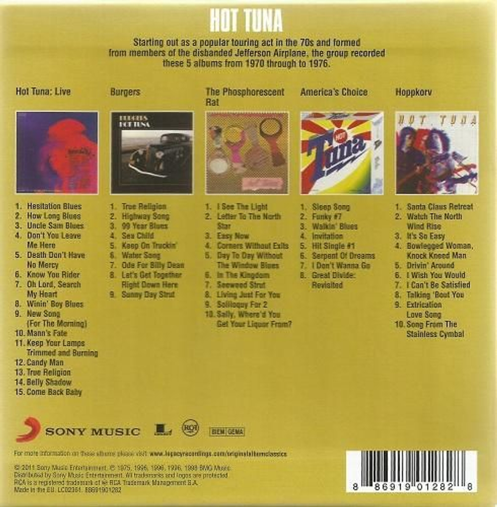 Hot Tuna / Original Album Classics (5CD)