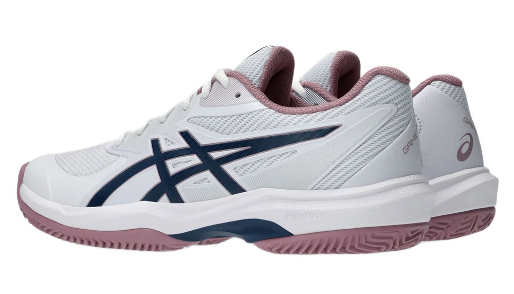 Женские Кроссовки теннисные Asics Game FF Clay/OC - white/independence blue