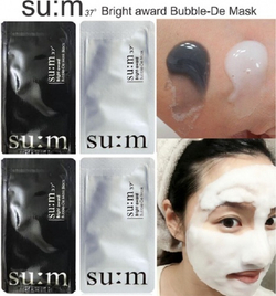 Su:m 37 Bright Award Bubble-De Mask Pack кислородная детокс-маска для очищения пор