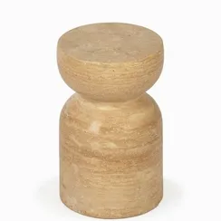 Кофейный стол Sand Ø28х45 см, бежевый индийский мрамор