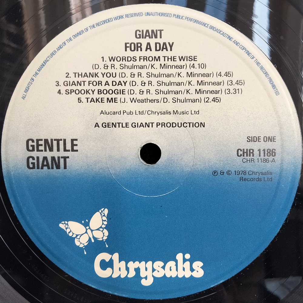 Gentle Giant / Giant For A Day (LP)