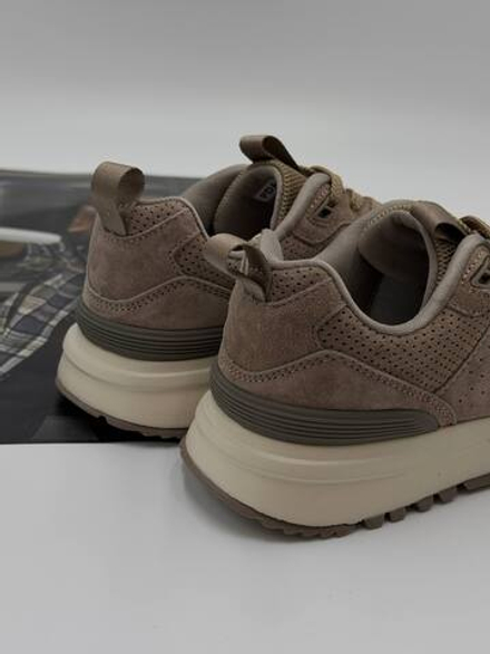 Кроссовки женские натуральная кожа арт. 283-1 цвет "бежево-коричневый"