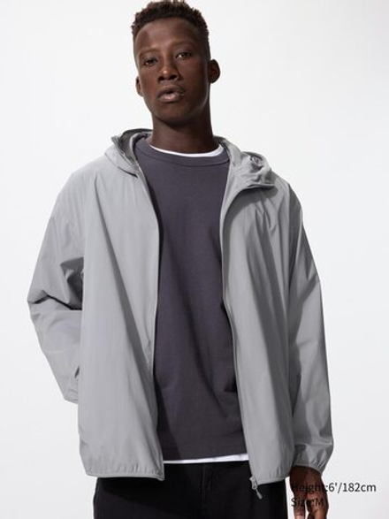 UNIQLO Парка с защитой от ультрафиолета, серый