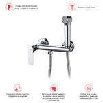 Гигиенический душ со смесителем Raglo R03.51, хром