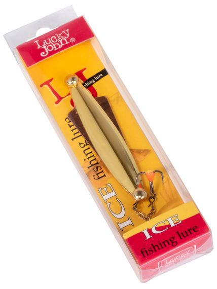 Блесна вертикальная зимняя Lucky John WING с цепочкой и тройником 064мм/10.0г GC блистер