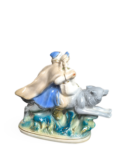 Статуэтка "Иван-царевич и Елена Прекрасная на сером волке"
