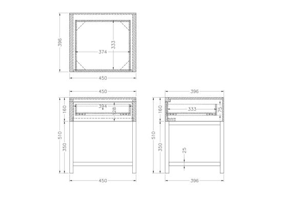KFC763E7 Тумба 45*40*51