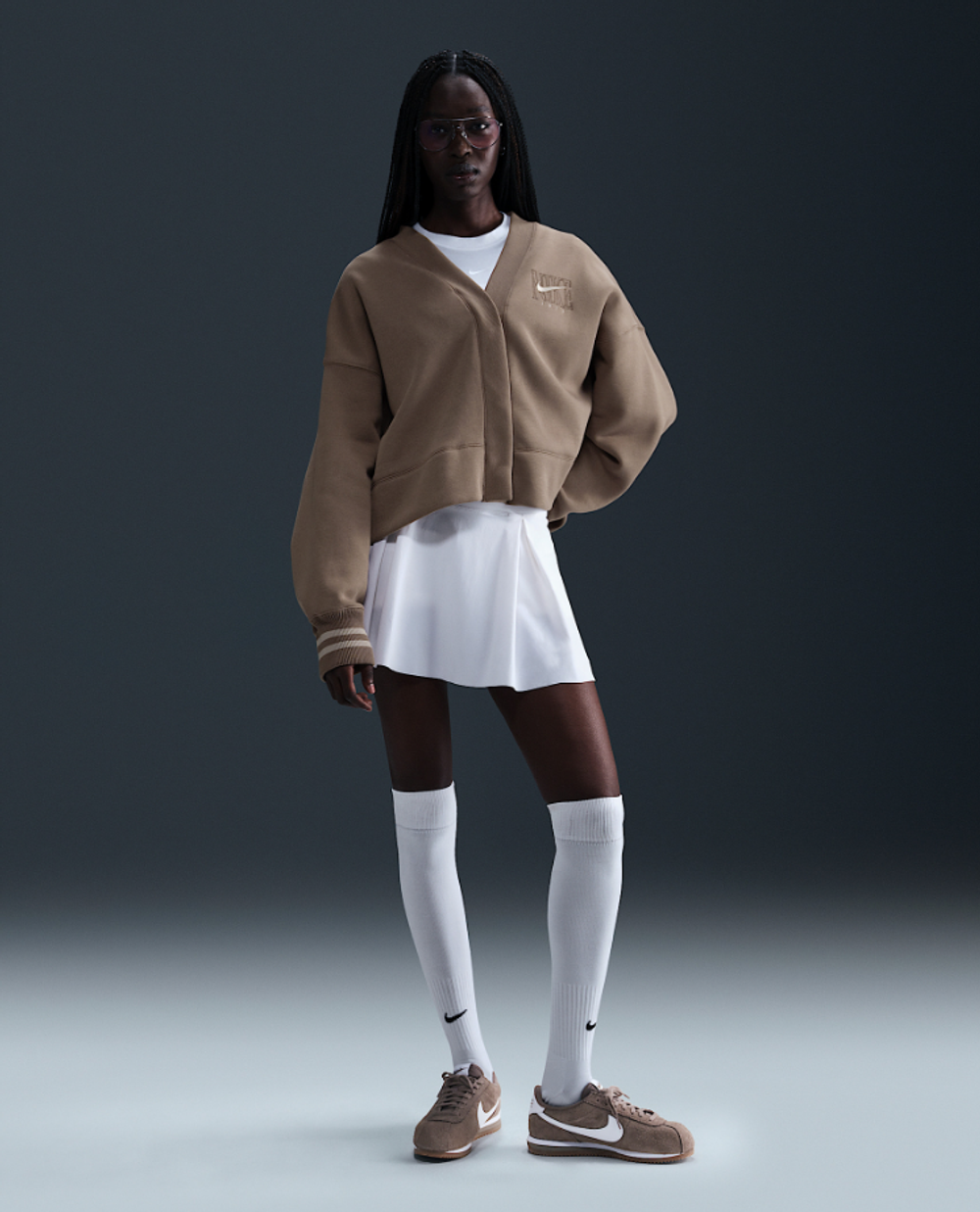 Толстовка женская NIKE W NSW PHNX FLC OOS GX CRDGN