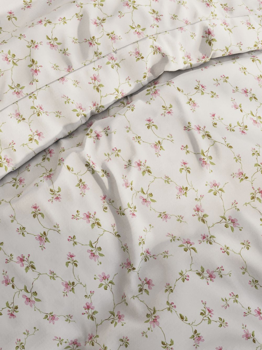 Наволочка комплект 2шт перкаль Сказка "Весенние цветы" 40x60 см на молнии