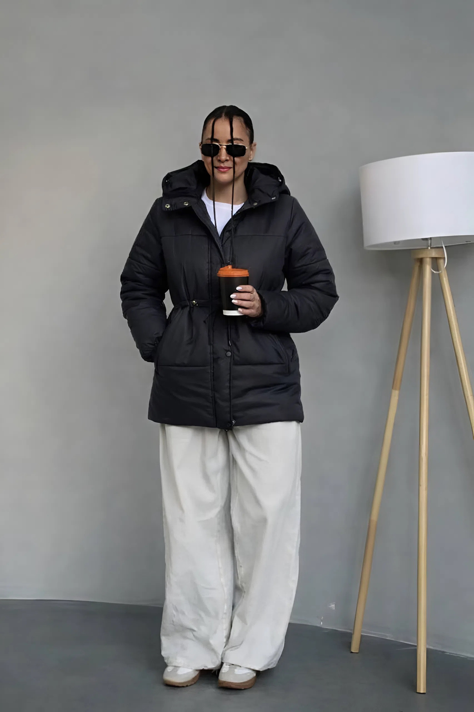 Парка  женская демисезонная "Воздух" розовый