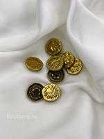 Шляпка под установочные кнопки ЛВ. в бронзовом металле