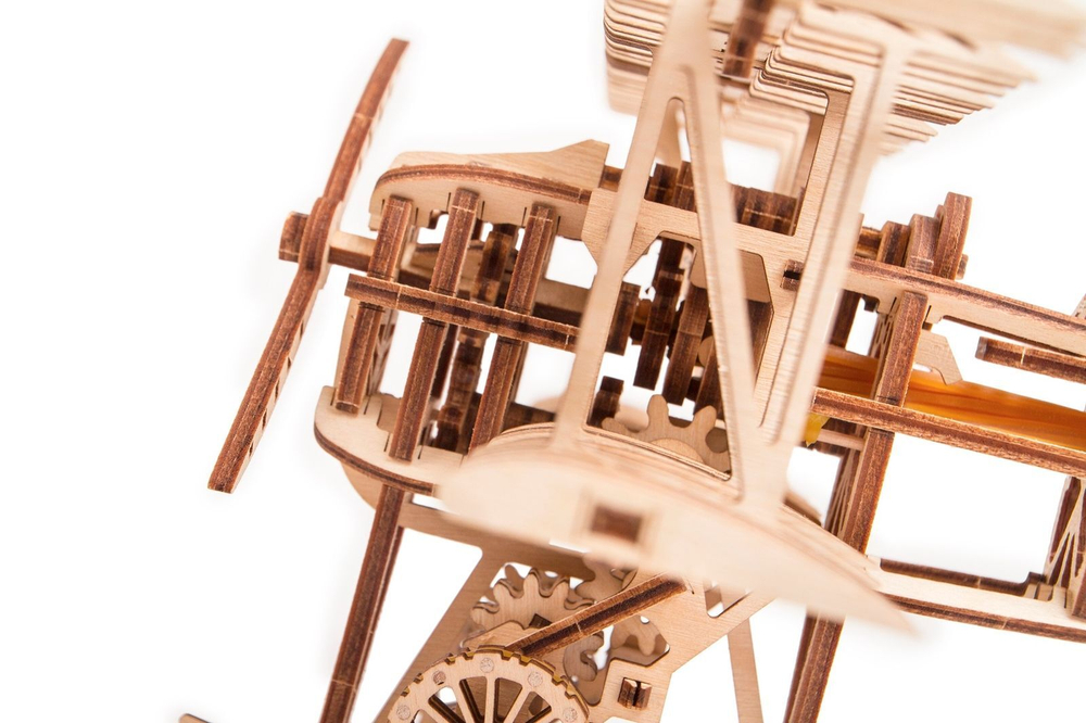 Механический 3D-пазл из дерева Wood Trick Самолет