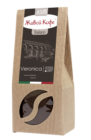 Живой Кофе темной обжарки Вероника / Veronica 200 г