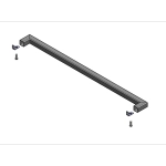 Рейлинг Delinia ID 90 см сталь цветчёрный