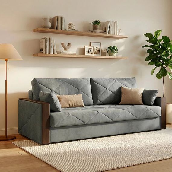 Диван-еврокнижка на металокаркассе "Вилла"