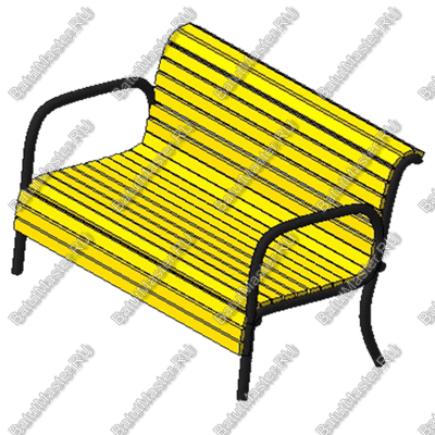 ЛАВКА-ДИВАН ПАРКОВЫЙ МАФ-15.3.01