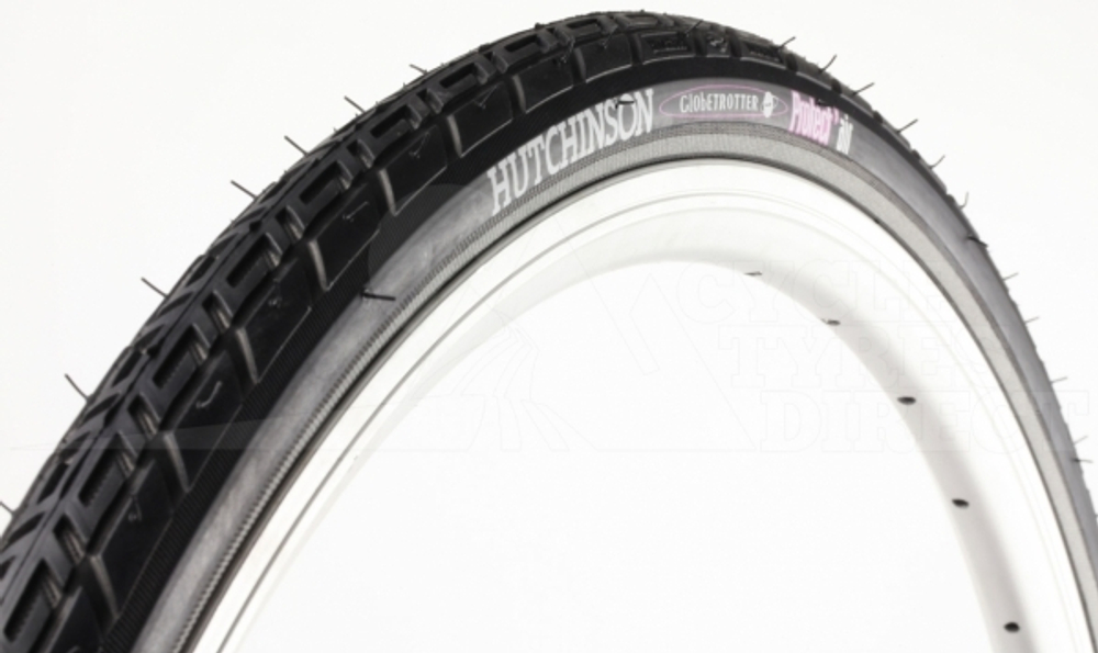 Покрышка HUTCHINSON GLOBE TROTTER PV69256, 700х37С, жёсткий корд, шершавый слик, антипрокол, свето