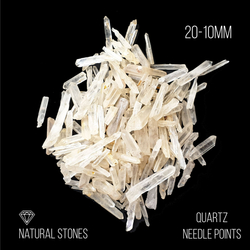 Кристалл горного хрусталяQuartz Needle points 20-10мм, 100гр