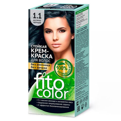 FITOCOLOR,Стойкая крем-краска (иссиня- чёрная) 1.1