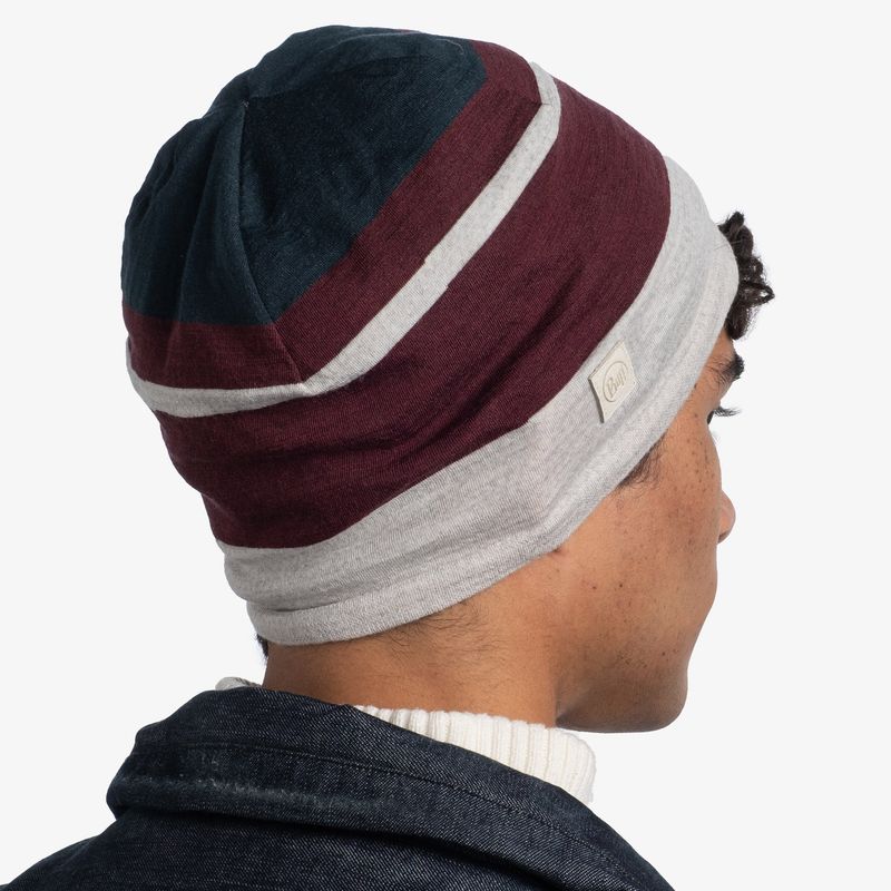 Тонкая шерстяная шапка Buff Merino Move Hat Cloud Фото 4