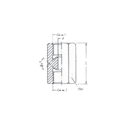 Адаптер для тормозной трубки F-F 12x1 (тип 12)
