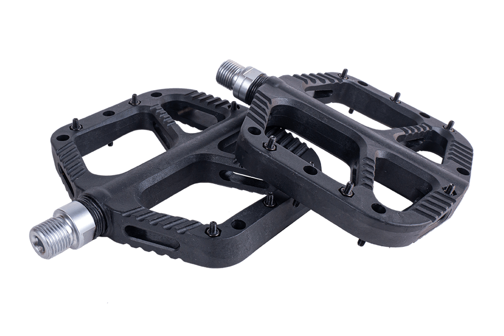 Педали нейлон со сьемными шипами, подш.скольж., 9/16",350 гр N-9 black 1/20 N-9 black