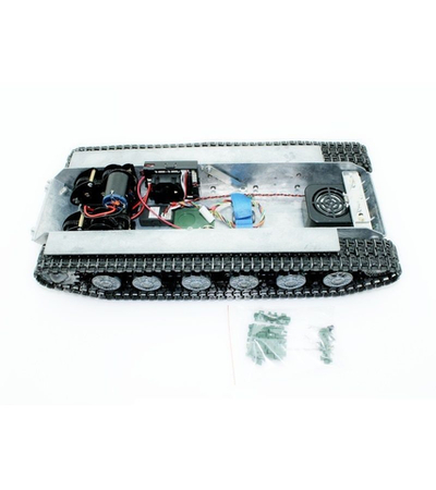 Металлическое шасси (редуктора, приемник, динамик) для танка ИС-2