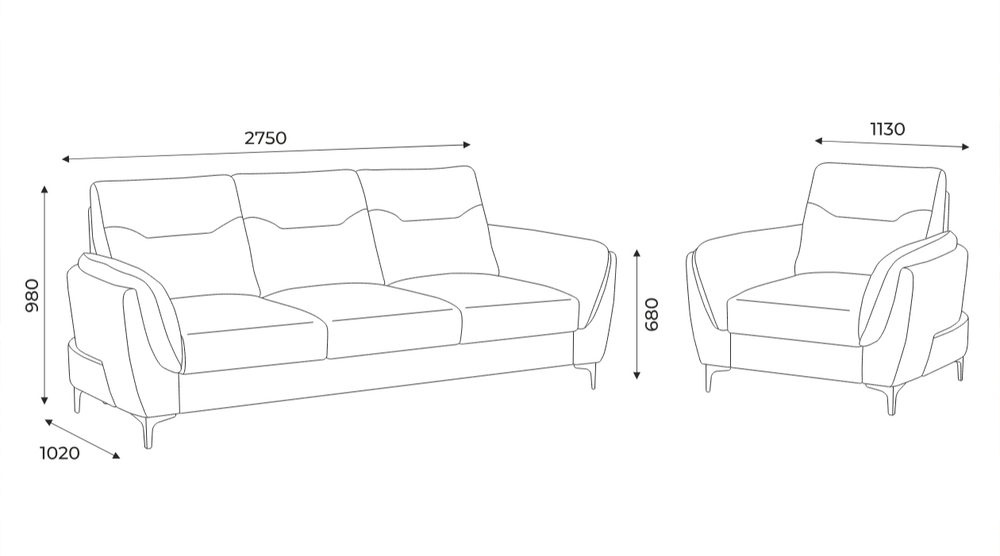 Бруно диван и кресло