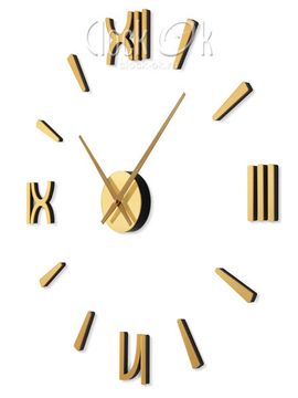 Настенные 3D часы с римскими цифрами