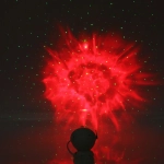 Световой прибор Лазер «Космос» 12*8*8 см, пульт д/у, питание от USB (DC)