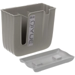 Подставка для столовых приборов «Стиль» 16*15*7,5см 3 секции с поддоном пластиковая, микс