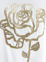 Футболка MZR collection 20544 с принтом золотой розы