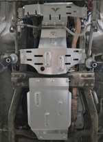 Защита Falcon картера, РК, КПП для Nissan Patrol Y61 2004-2024, алюминий, 8 мм