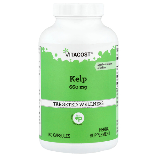 Vitacost, Kelp, 660 mg, 180 Capsules