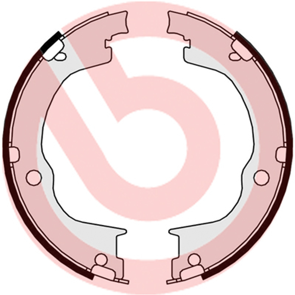 BREMBO - S10515-BRB - Brake Shoe Set, parking brake