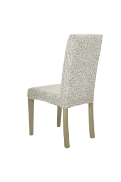 Чехол на стул без оборки Жаккард, цвет Кремовый, Набор 6 шт.